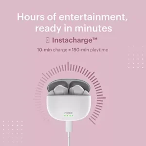 Noise Buds Vs104 Earbuds Bluetooth Truly Wireless in Ear Earbuds with Mic, 30-Hours of Playtime, Instacharge, 13Mm Driver and Hyper Sync