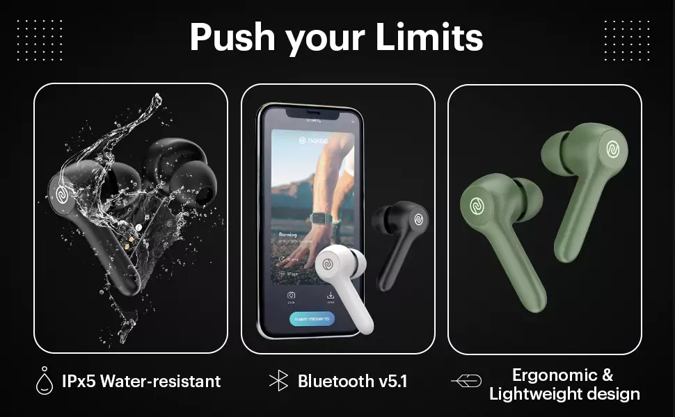 Noise Buds VS201 V2 Truly Wireless Earbuds with Dual Equalizer | Total 14-Hour Playtime | Full Touch Control | IPX5 Water Resistance and Bluetooth v5.1 | zopic
