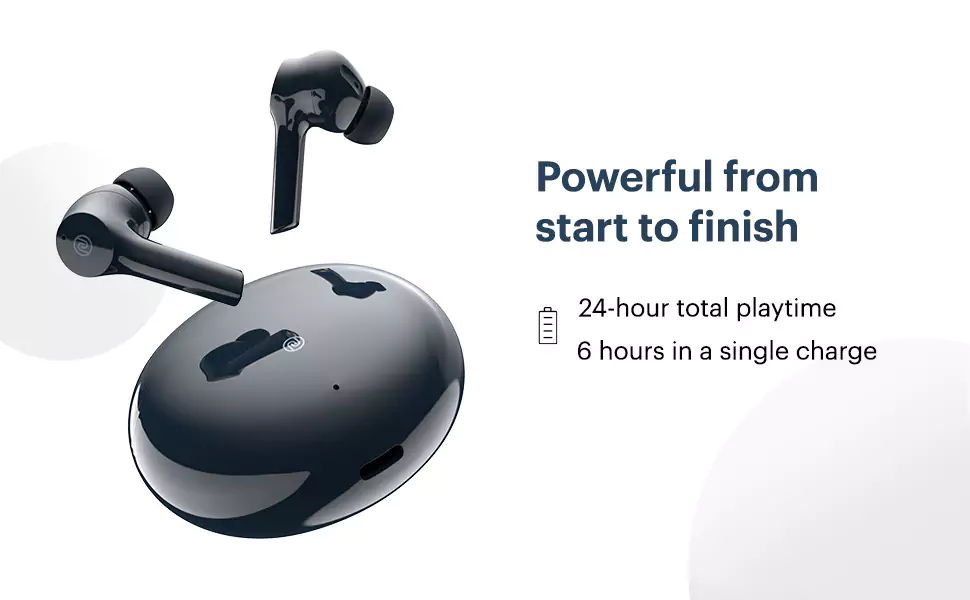 Noise Buds VS303 Earbuds Truly Wireless Earbuds with 24 Hour Playtime, Hyper Sync Technology, 13mm Speaker Driver and Full Touch Control | zopic