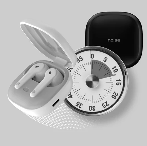 Noise Buds Prima 2 Earbuds with 50-Hours of Playtime, Quad Mic with ENC and Tru Bass, Hyper Sync, IPX5, Wireless range 10 m | zopic