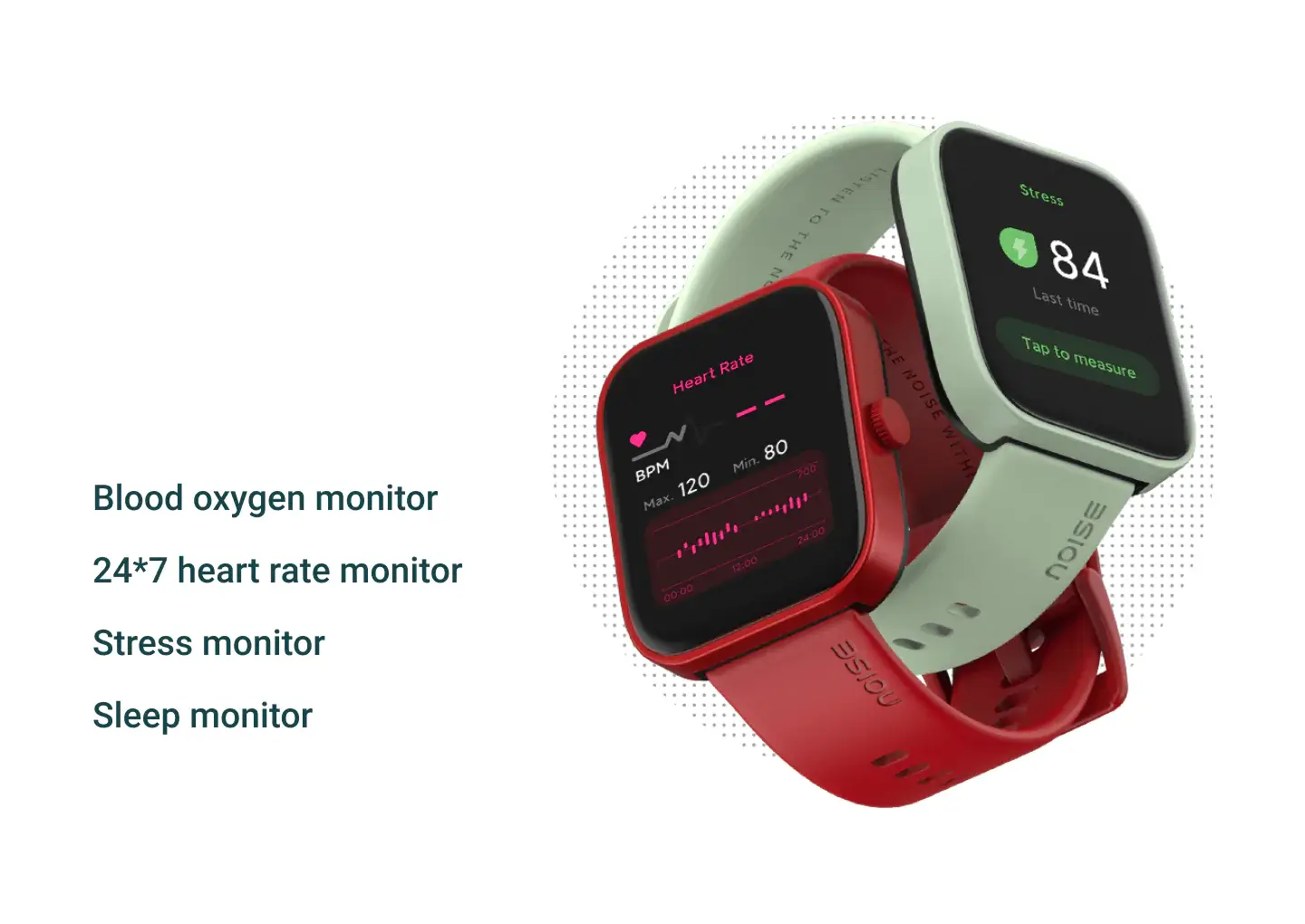 Noise ColorFit Caliber Smartwatch, 150+ watch faces, 60 Sports Mode, IP68 water resistant, Fitness & Outdoor, Battery 15 days, Sleep Monitor, Regular | zopic