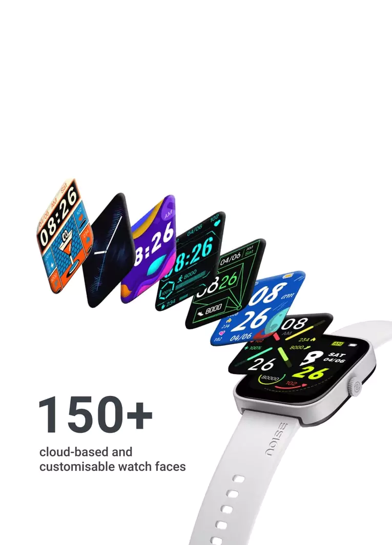 Noise ColorFit Caliber Smartwatch, 150+ watch faces, 60 Sports Mode, IP68 water resistant, Fitness & Outdoor, Battery 15 days, Sleep Monitor, Regular | zopic