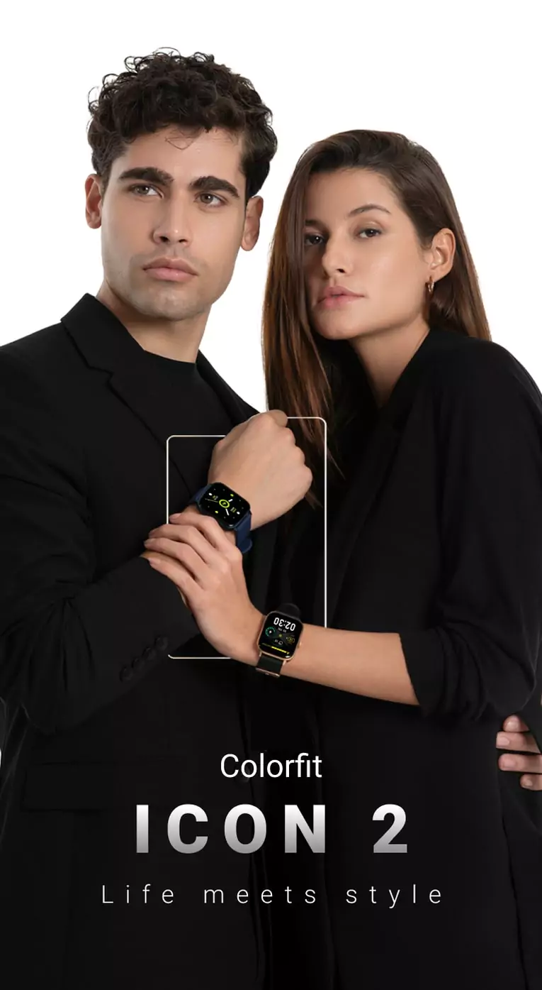 Noise ColorFit Icon 2 Smartwatch 1.8 Display, Bluetooth Calling, AI Voice Assistance, 100+ Cloud-Based Watch Faces, In-Built Games, Battery 7 days, Regular | zopic