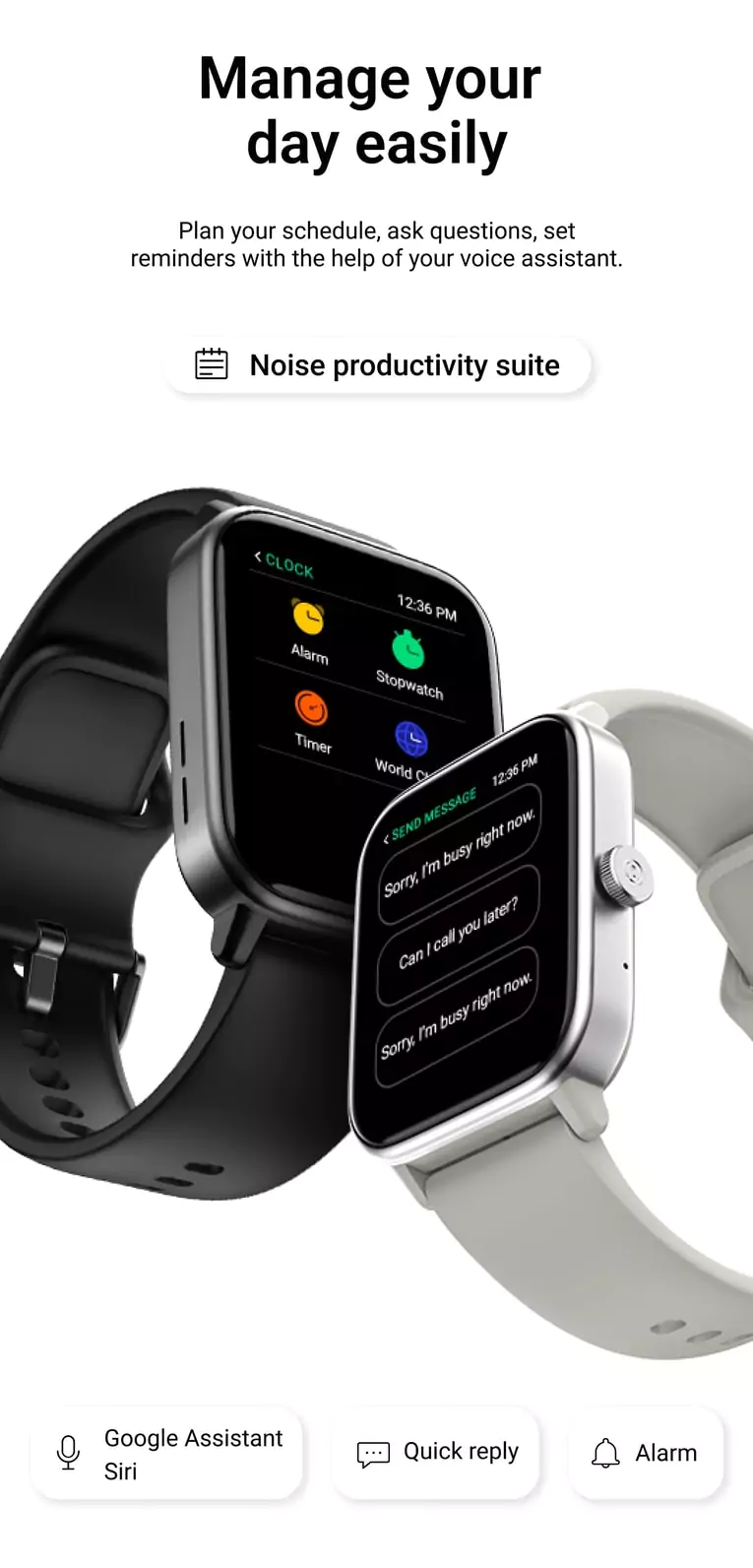 zopic Noise ColorFit Pro 4 Max Smartwatch 1.8" Biggest Display, Bluetooth Calling, 100 Sports Modes, Noise Detection, Noise Health & Productivity Suite, Battery 7 Days | zopic