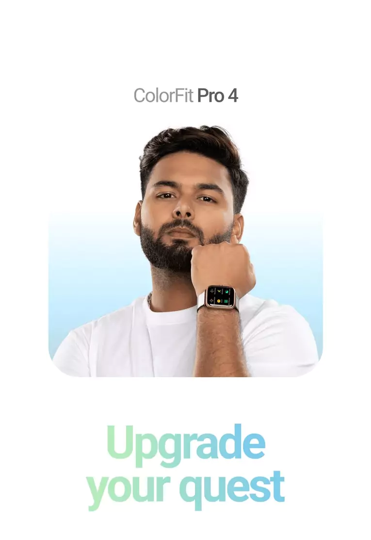 zopic Noise ColorFit Pro 4 Bluetooth Calling Smartwatch with 1.72" TruView Display, Fully-Functional Digital Crown, 311 PPI, 60Hz Refresh Rate, 500 NITS Brightness, Battery 7 Days, OneSize | zopic