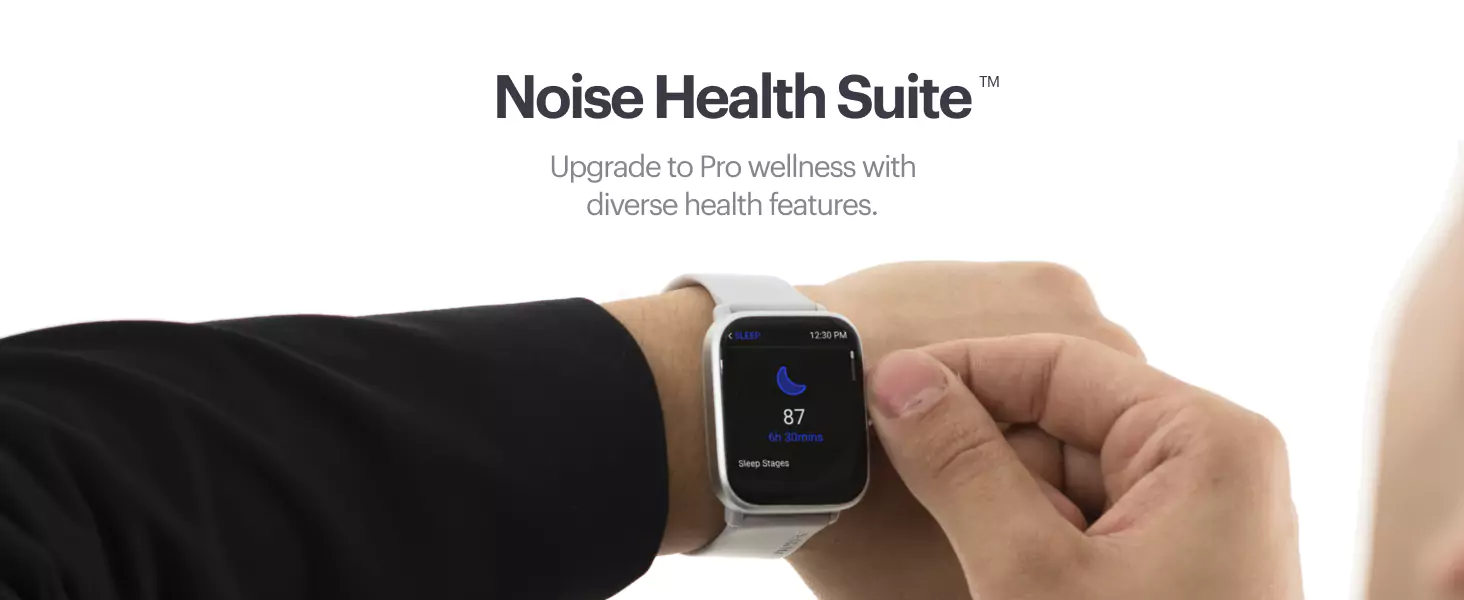 zopic Noise ColorFit Pro 4 Bluetooth Calling Smartwatch with 1.72" TruView Display, Fully-Functional Digital Crown, 311 PPI, 60Hz Refresh Rate, 500 NITS Brightness, Battery 7 Days, OneSize | zopic