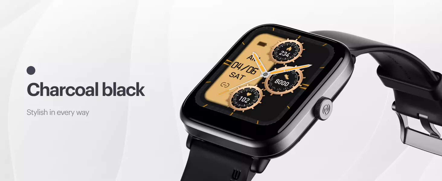 zopic Noise ColorFit Pro 4 Bluetooth Calling Smartwatch with 1.72" TruView Display, Fully-Functional Digital Crown, 311 PPI, 60Hz Refresh Rate, 500 NITS Brightness, Battery 7 Days, OneSize | zopic