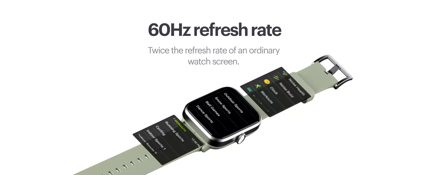 zopic Noise ColorFit Pro 4 Bluetooth Calling Smartwatch with 1.72" TruView Display, Fully-Functional Digital Crown, 311 PPI, 60Hz Refresh Rate, 500 NITS Brightness, Battery 7 Days, OneSize | zopic