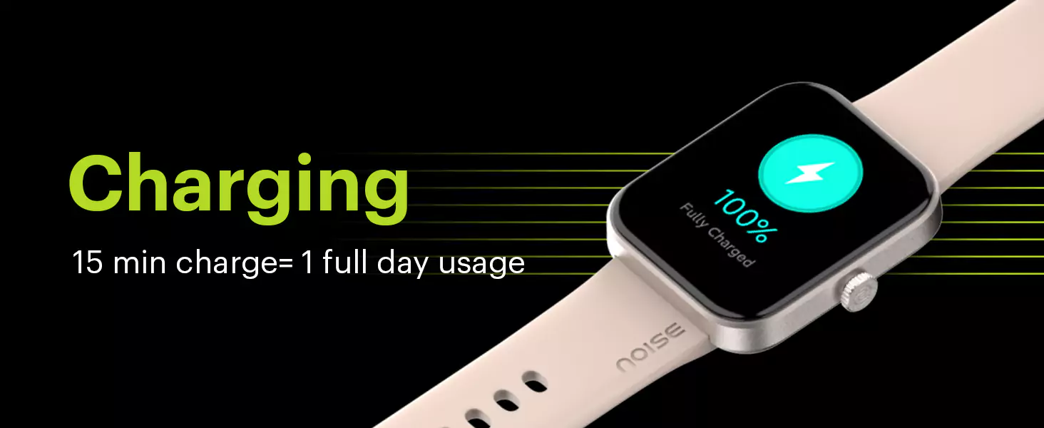 zopic Noise ColorFit Pulse Grand Smartwatch With 7 Days Battery, 1.69"(4.29cm) HD Display, 60 Sports Modes, 150 Watch Faces, Fast Charge, Heart Rate Monitoring & IP68 | zopic