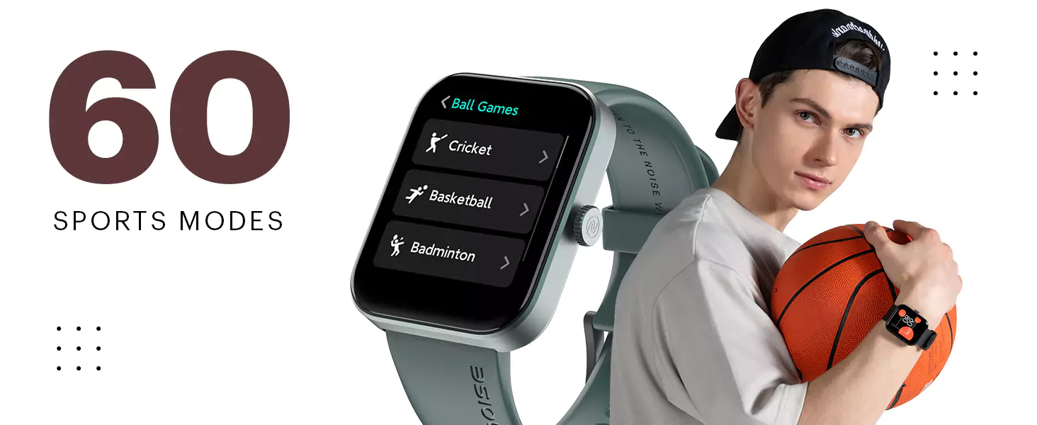 zopic Noise ColorFit Pulse Grand Smartwatch With 7 Days Battery, 1.69"(4.29cm) HD Display, 60 Sports Modes, 150 Watch Faces, Fast Charge, Heart Rate Monitoring & IP68 | zopic