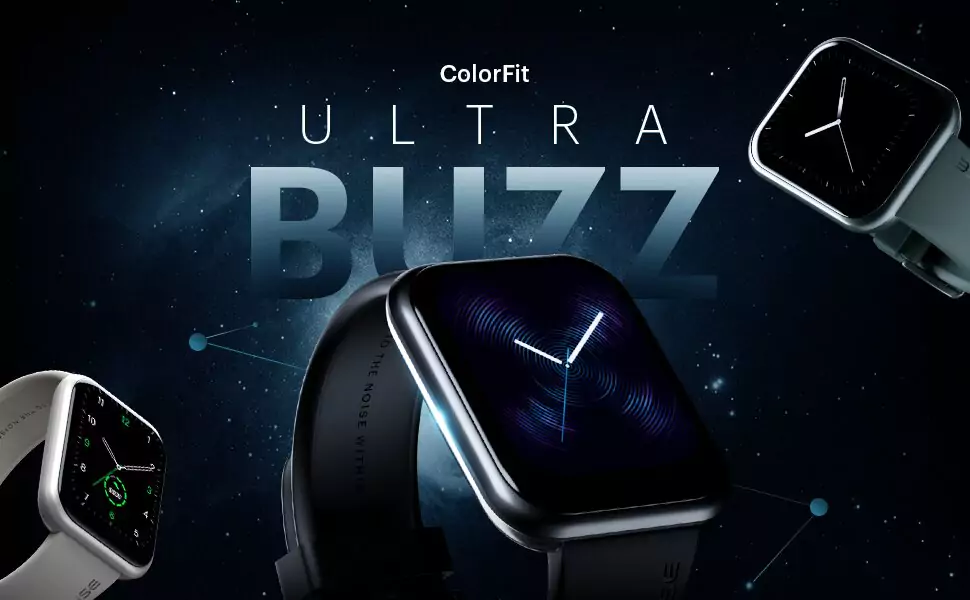 Noise ColorFit Ultra Buzz Bluetooth Calling Smartwatch with 5 Days Battery, 1.75" HD Display, 100 Sports Modes, Stock Market Info 45 Days Standby | zopic