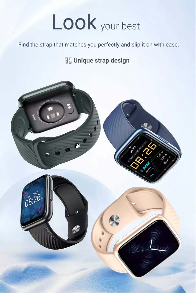 Noise ColorFit Vision 2 Smartwatch with 1.78'' Always on AMOLED Display, Battery Upto 7 days/ 30 Days Standby, Menstrual Cycle Tracking, Weather and Quick Replies | zopic
