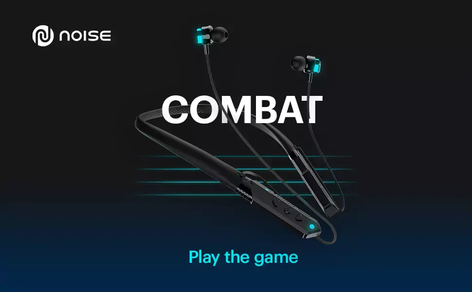 Noise Combat Gaming Neckband with Ultra Low Latency 45 Milliseconds Bluetooth Wireless with ENC with mic, instacharge and Breathing LED Lights | zopic