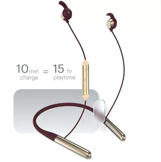 Noise Flair XL Neckband with 80hrs of playtime, ESR, Instacharge and Bluetooth v5.2 Bluetooth Headset, Type -C Charging Port, IPX5 | zopic