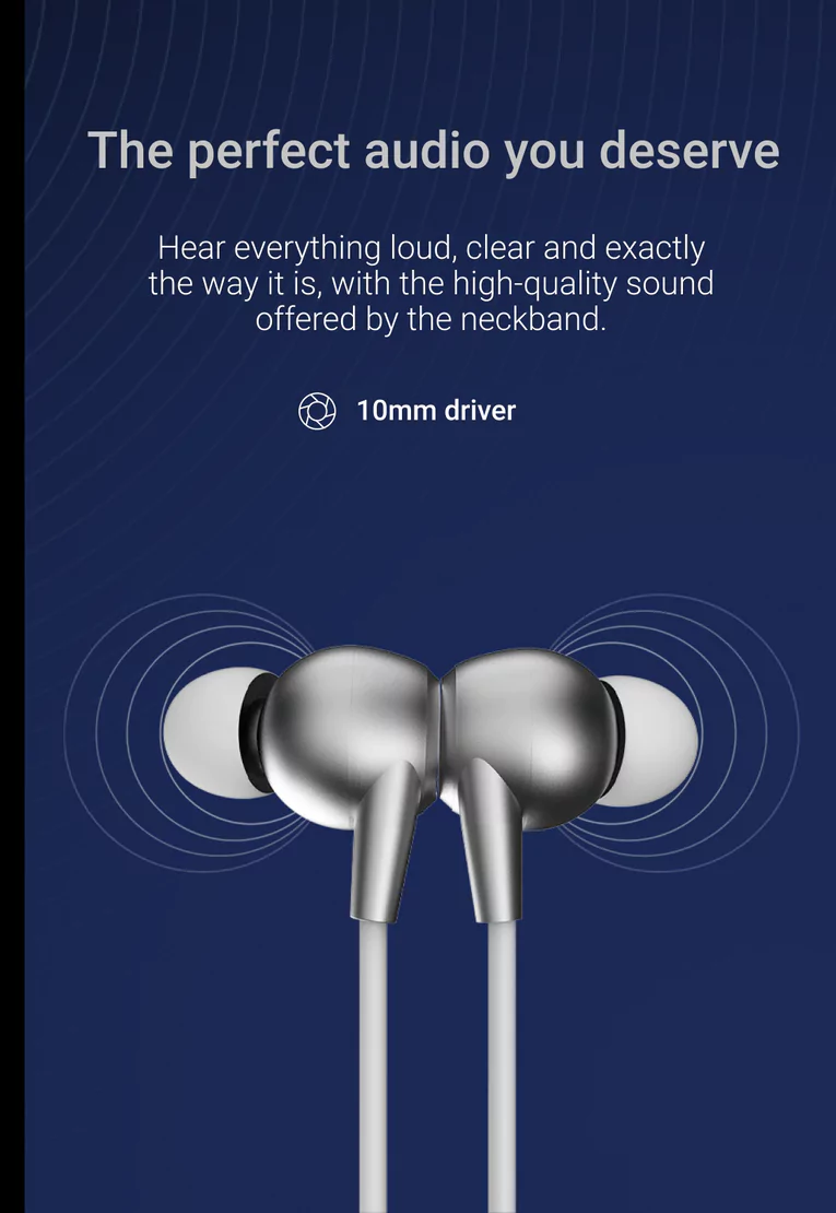 Noise Nerve Pro Neckband with upto 35 hrs of playtime, ESR, Instacharge and Bluetooth v5.2 Bluetooth Headset, 10min=10Hours Playtime, IPX5 | zopic