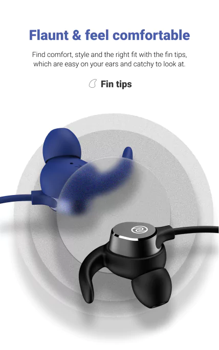 Noise Sense Neckband Bluetooth Wireless in Ear Earphones, Fast Charging, Up to 25H Playback, Powerful Bass, mic Clear Calls, Type C Port, IPX5 | zopic