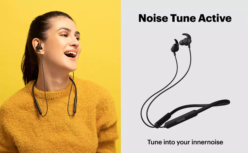 Noise Tune Active Neckband Bluetooth Wireless Headset with Upto 10 Hour Playtime, IPX5 Water Resistant, 10mm Dynamic Drivers for Great Wireless Sound | zopic