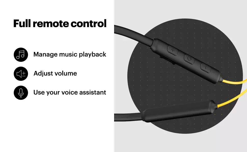 Noise Tune Active Neckband Bluetooth Wireless Headset with Upto 10 Hour Playtime, IPX5 Water Resistant, 10mm Dynamic Drivers for Great Wireless Sound | zopic