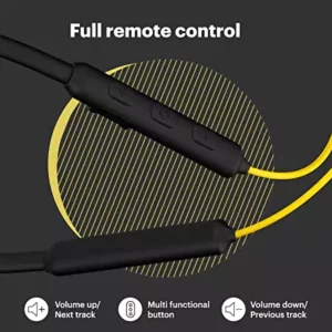 Noise Tune Active Neckband Bluetooth Wireless Headset with Upto 10 Hour Playtime, IPX5 Water Resistant, 10mm Dynamic Drivers for Great Wireless Sound