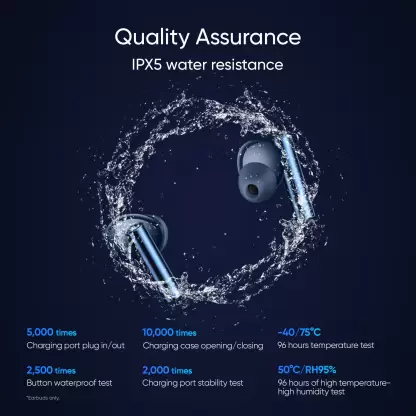 realme Buds Air 3 TWS Earbuds Battery 30 H Fast Charge & Active Noise Cancellation (ANC) Bluetooth Headset True Wireless, Charging time 1 H | zopic