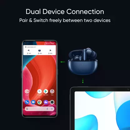 realme Buds Air 3 TWS Earbuds Battery 30 H Fast Charge & Active Noise Cancellation (ANC) Bluetooth Headset True Wireless, Charging time 1 H | zopic