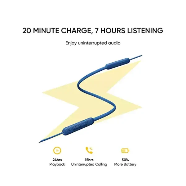 realme Buds Wireless 2S Neckband with 24Hrs Total Playback, Dual Device Switching & Type C Fast Charge, Super Low Latency Gaming Mode | zopic