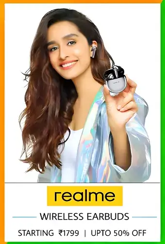 realme shraddha kapoor zopic earbuds banner