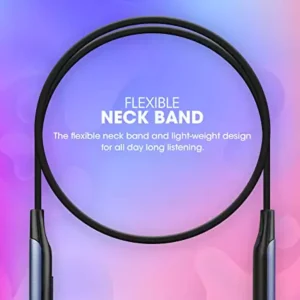 Zebronics Zeb Evolve Neckband Wireless Bluetooth in Ear, 17H Playback, Rapid Charge, Dual Pairing, Magnetic earpiece,Voice Assistant with Mic