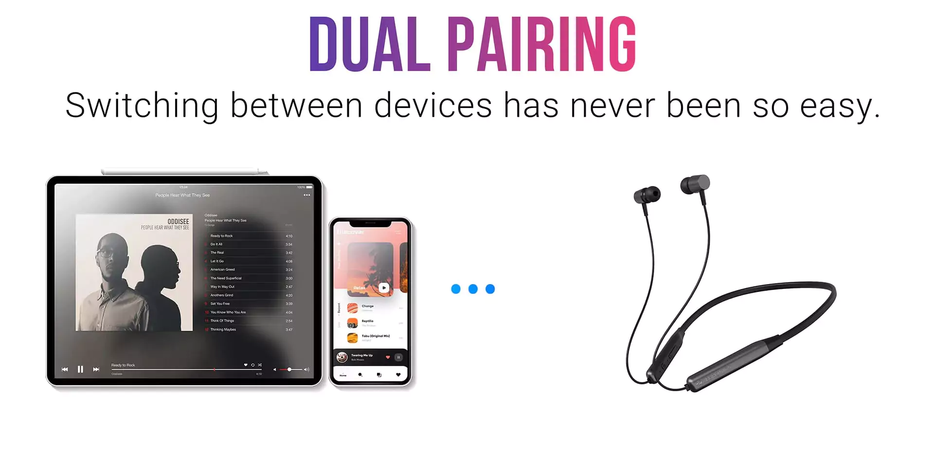 Zebronics Zeb-Lark ​Neckband Wireless ​in Ear​​, Rapid Fast Charging, Up to 17H Battery Life, Dual Pairing, Call Function, Splash Proof, Magnetic Earpiece | zopic