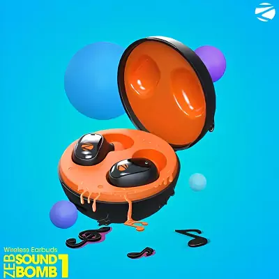 zebronics zeb sound bomb 1 earbuds banner zopic 48388