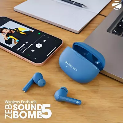 zebronics zeb sound bomb 5 earbuds banner zopic 4939