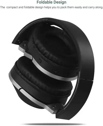Zebronics Zeb Zoom Headphones With Mic Connector type 3.5 mm, Bluetooth version 5.0+EDR, Wireless range 10 m, Battery life 50 hr, Charging time 2 hrs, | zopic