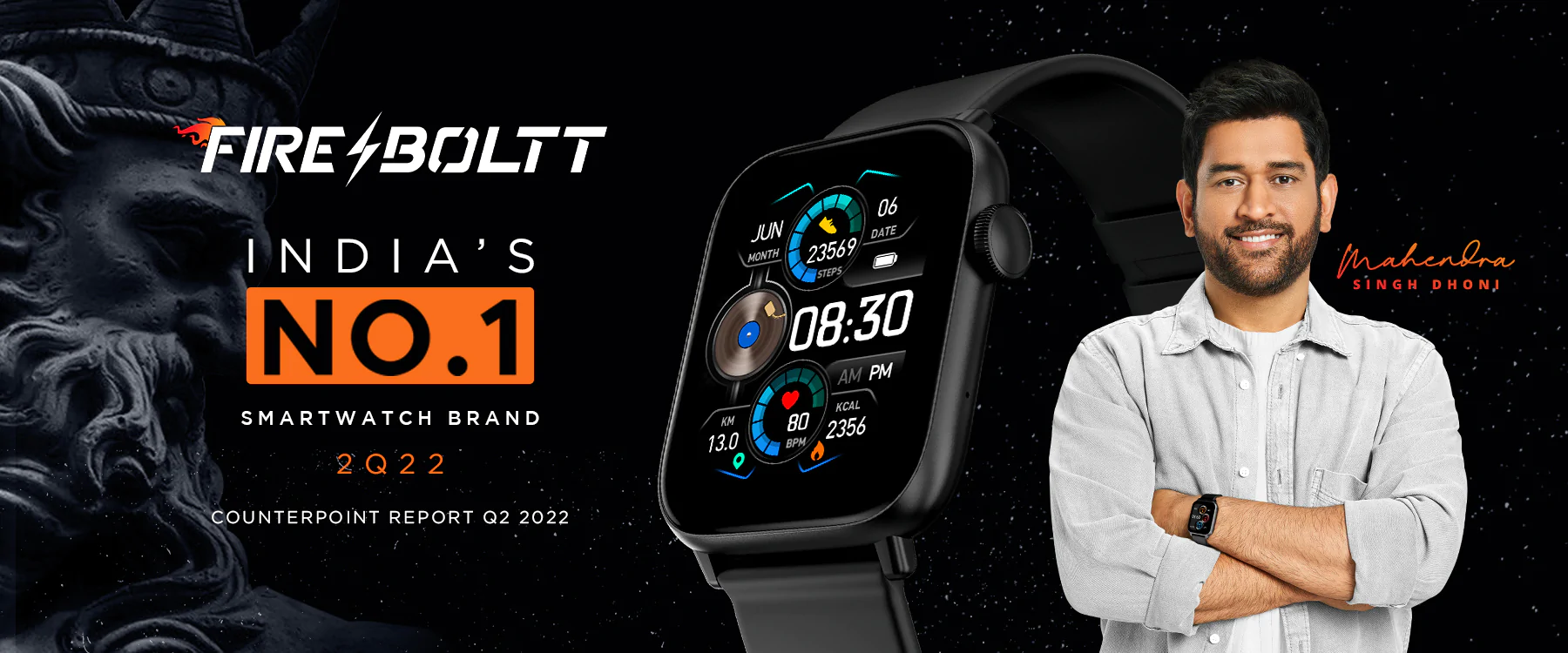 zopic Fire-Boltt Hercules 1.83 Large Display, BT Calling with Voice Assist & Metal Body Smartwatch zopic