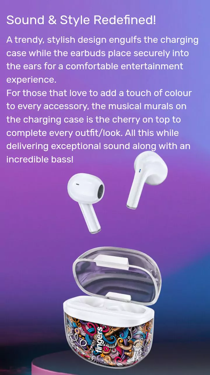 zopic fingers melo mania earbuds white zopic white color