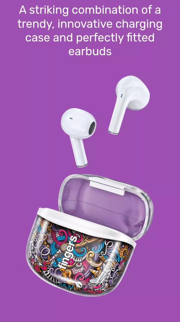 zopic fingers melo mania earbuds white zopic white color