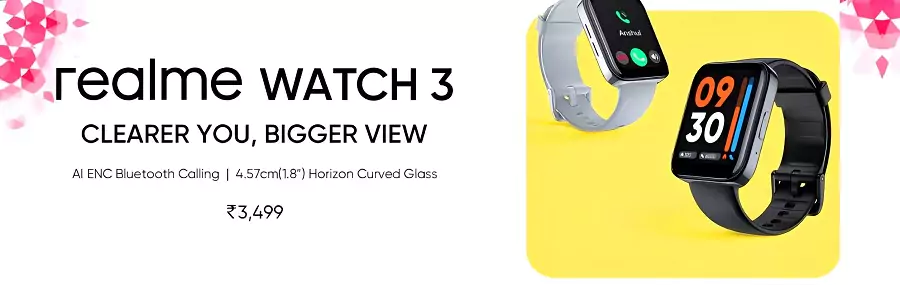 zopic realme smartwatch 3 zopic latest best price banner pic photo black and grey