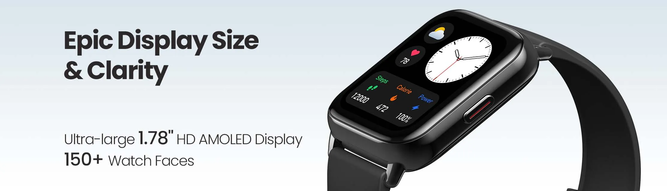 zopic Amazfit Pop 2 with Ultra-large 1.78 inch HD AMOLED Display, BT Calling, SpO2 Smartwatch Bluetooth Phone Calls 150+ Watch Faces , 100+ Sports Modes Blood-oxygen Saturation Measurement 24H Heart Rate Monitoring, Sleep Quality Monitoring Bluetooth Music Control, Bluetooth Voice Assistant 10 Days of Battery Life With Call Function Touchscreen Fitness & Outdoor Battery Runtime: Upto 10 days