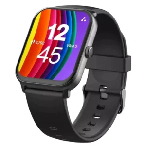 zopic Ambrane Wise Eon Pro Smartwatch black color 1.85" lucid display with BT calling Battery Runtime 10 Days