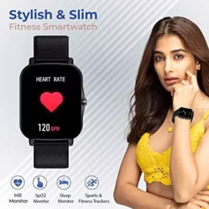 PTron Force X10e Smartwatch with 1.7″ Full Touch Color Display, 24/7 Heart Rate Tracking, SpO2, Multiple Faces, 10-12 Days Runtime