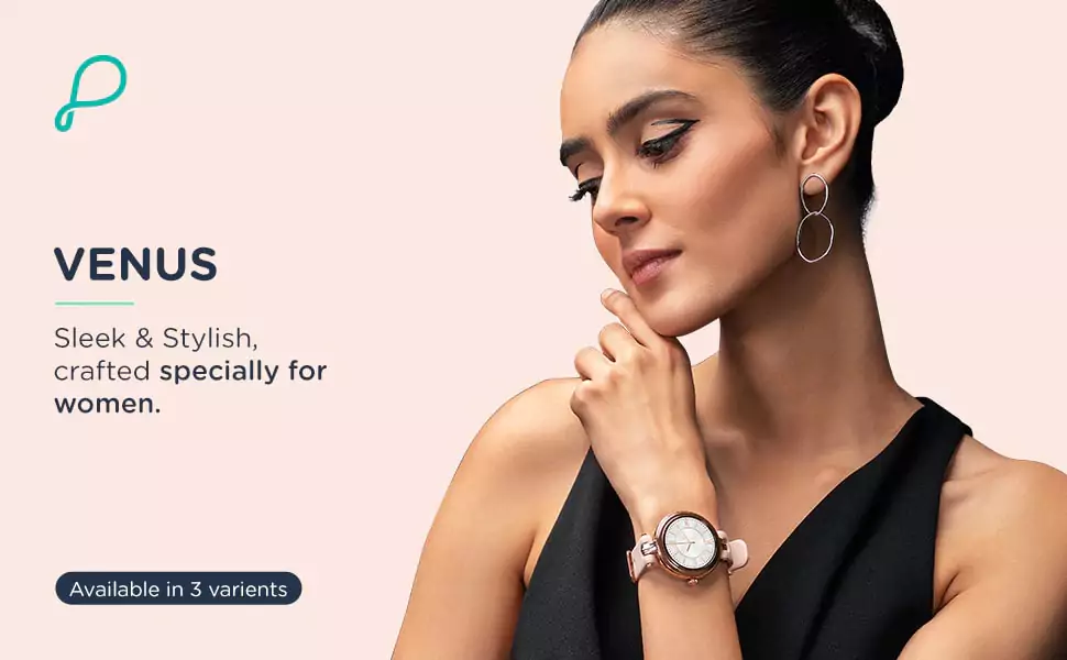 zopic Pebble Venus Smartwatch for Women with Advance Bluetooth Calling, Multiple Sports Mode, Female Health Suite, Multiple Watch Faces, SPO2