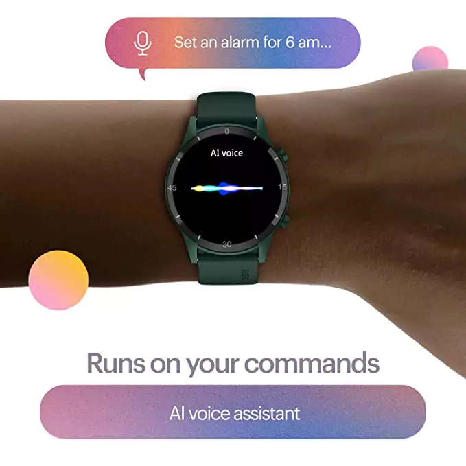 zopic Noise Agile 2 Buzz Bluetooth Calling Smart Watch with 1.28" TFT Display,Dual Button,in-Built Mic & Speaker,AI Voice Assistant, Health Suite,in-Built Games, 100 Watch Faces-(Jet Black)