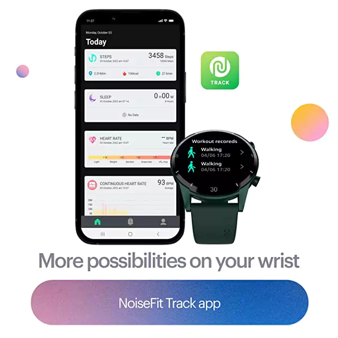 zopic Noise Agile 2 Buzz Bluetooth Calling Smart Watch with 1.28" TFT Display,Dual Button,in-Built Mic & Speaker,AI Voice Assistant, Health Suite,in-Built Games, 100 Watch Faces-(Jet Black)