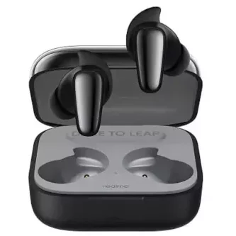 zopic realme Buds Air 3S black color Bluetooth Truly Wireless in Ear Earbuds, 11mm Triple Titanium Driver, with Mic AI ENC for Calls, Dual Device Pairing, 30hrs Total Playback with Fast Charging
