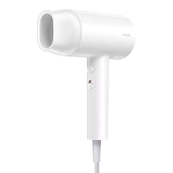 zopic realme Hair Dryer 1400Watts with Ionic Technology, Dual Temperature & Speed Settings, White