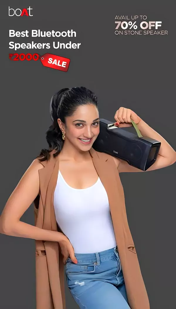zopic google story status boat speaker kiara advani bluetooth portable speakers upto 70% off black green grey red white color shop now shopping latest offer discount banner