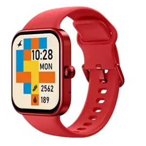 Fastrack Reflex Vox Smartwatch red color Alexa Built-inBright HD DisplayUpto 10 Days Battery5 ATM Water ResistanceMultiple Sports Modes100+ Watchfaces24x7 HRMSp02Stress MonitorC