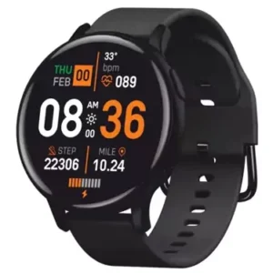 Lyne Lancer 1 Smartwatch Bluetooth Calling, IP68 Water resistance, Notification Alert, Heart Rate monitering, sleep alert black color