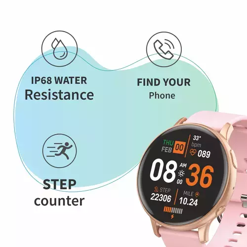 Bluetooth wrist watch with incoming sales call indicator