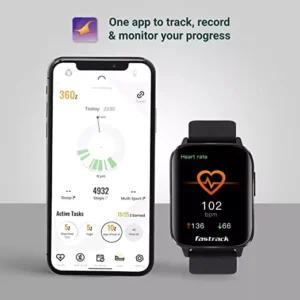 Fastrack Reflex Curv Unisex Activity Tracker Smart Watch, 2.5D Curved Display, AI-Enabled Coach, Multiple Sports Mode, Complete Health Suite with Temperature Monitor Variants