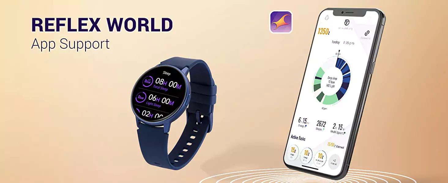 zopic Fastrack Reflex Play Smartwatch AMOLED Display Smart Watch with AODPremium Metallic BodyAnimated Watchfacesin-Built GamesBP & Sleep Monitor24x7 HRMSpO2Multiple Sports ModesUpto 7 Day Batte (3)